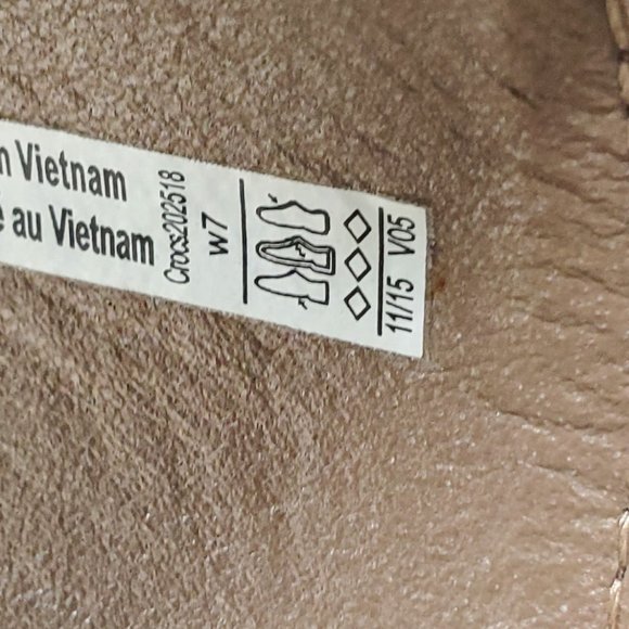 CROCS Leigh II graphic wedge women's sandals size 7 - Picture 7 of 7